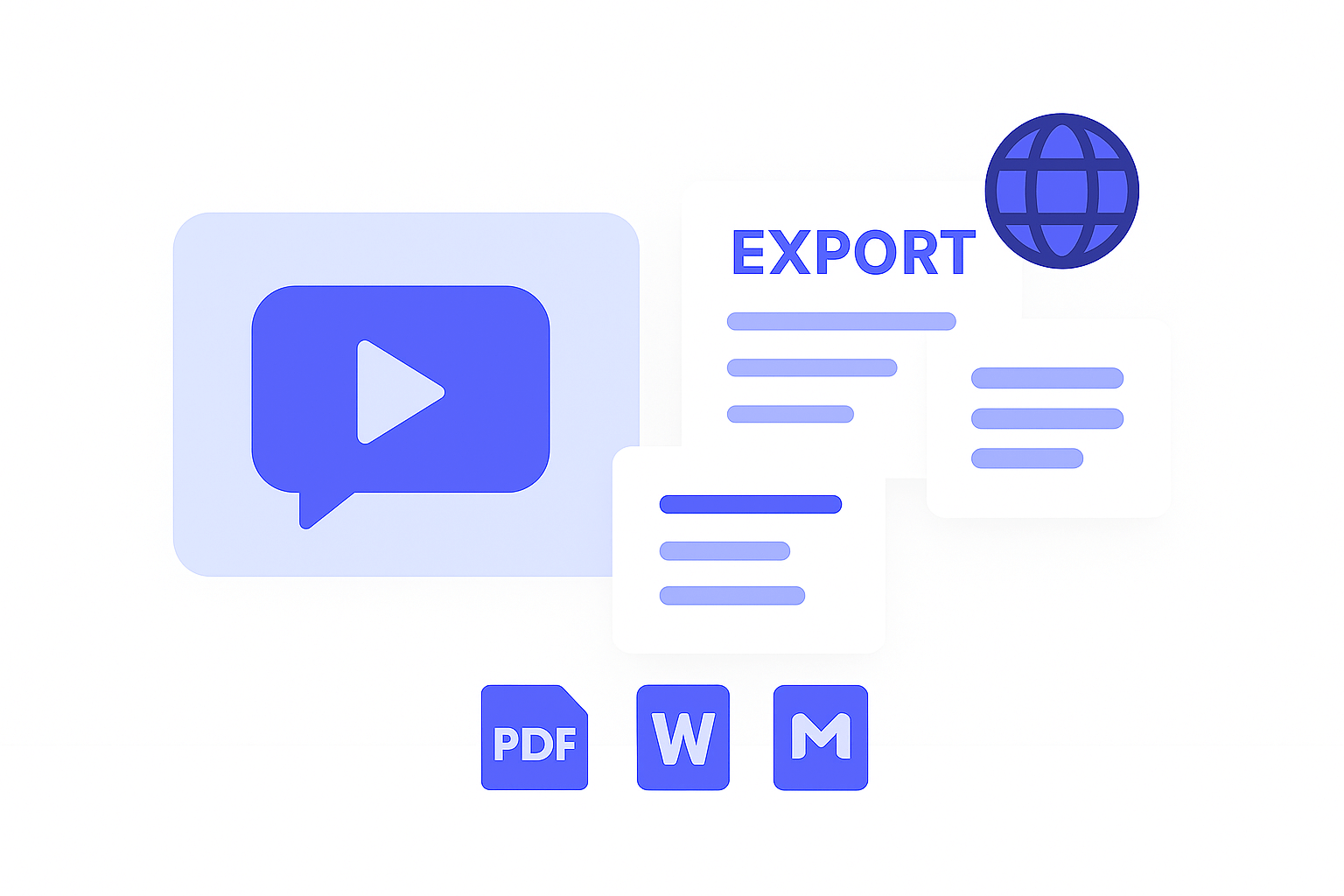 Download notes in multiple formats